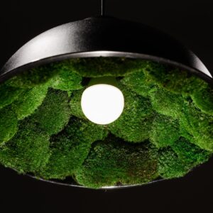 Závěsná lampa s mechem