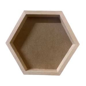 Dřevěný Rám na Mechový Obraz - Hexagon