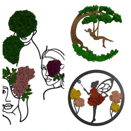 Kategorie zboží - Nástěnné dekorace s mechem